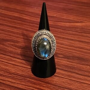 Labradorite Silver Ring